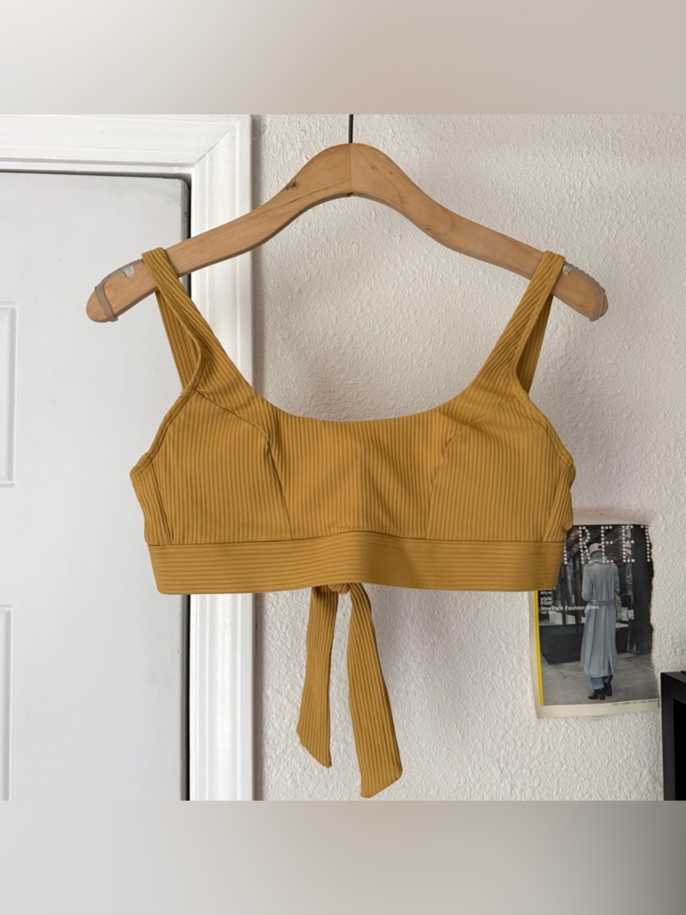 BROMELIA mustard yellow swim beach bikini tie back top